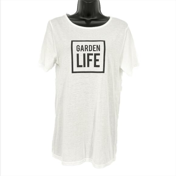 Bella Canvas Garden Life Tee in White/Black Size Small - Picture 1 of 11